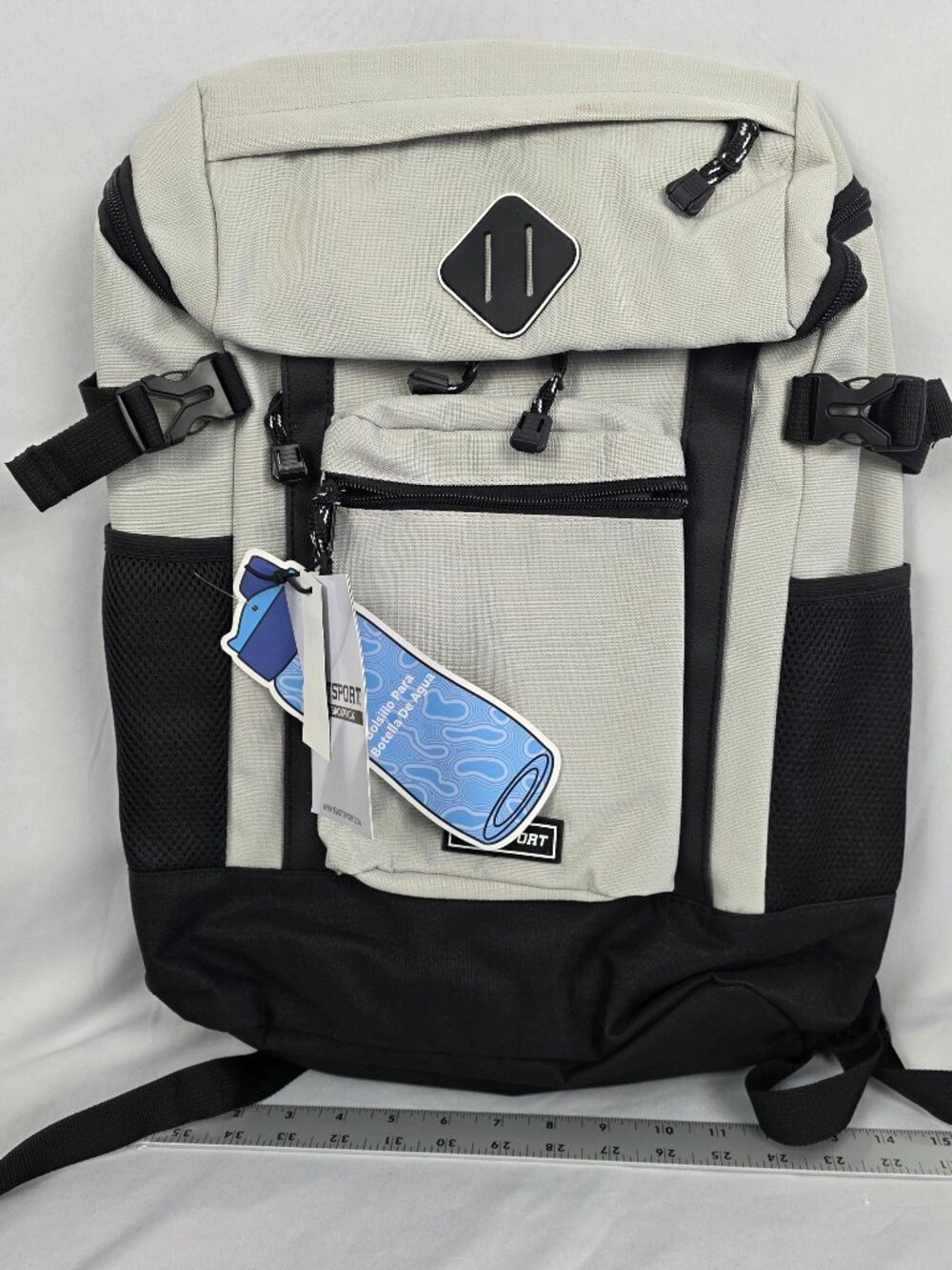 NWT EASTSPORT Unisex RIVAL 18.5 in Laptop Backpack KHAKI, up to 17" Device
